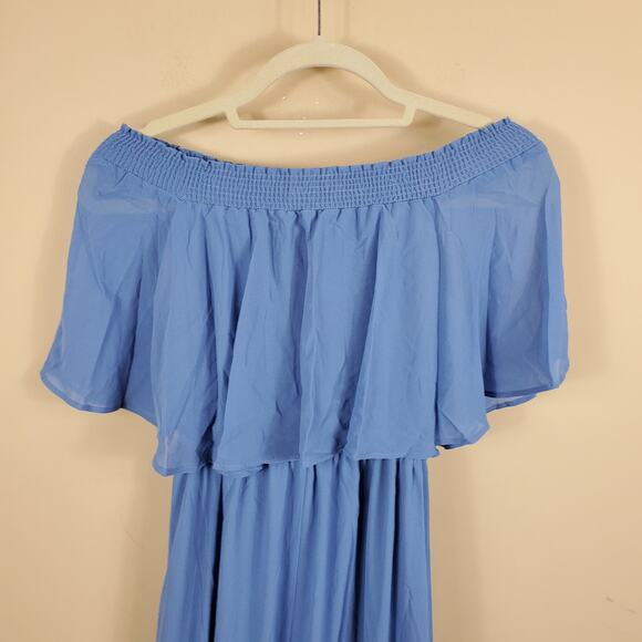 Show Me Your Mumu Hacienda Maxi Dress in Coastal Blue Women's Size S - Picture 8 of 12